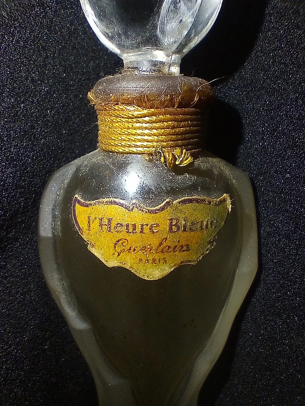Vintage Guerlain L'Heure Bleue Amphora Bottle, Display Piece, Bottle Only